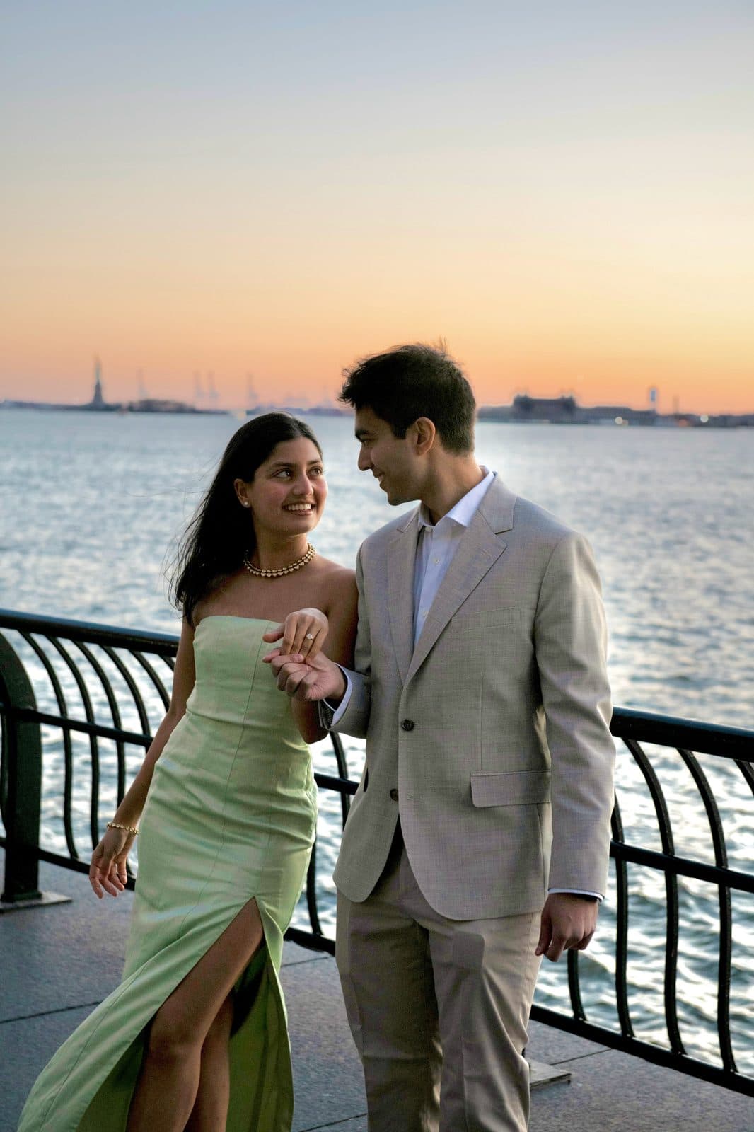 Krati and Shaan walking together after the proposal